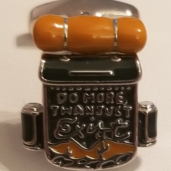 Cufflinks & matching lapel pin...say "Do more than just exist" - Picture 2 of 5